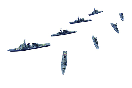軍艦-37 1/3000 海上自衛隊第4護衛隊群(1998年)