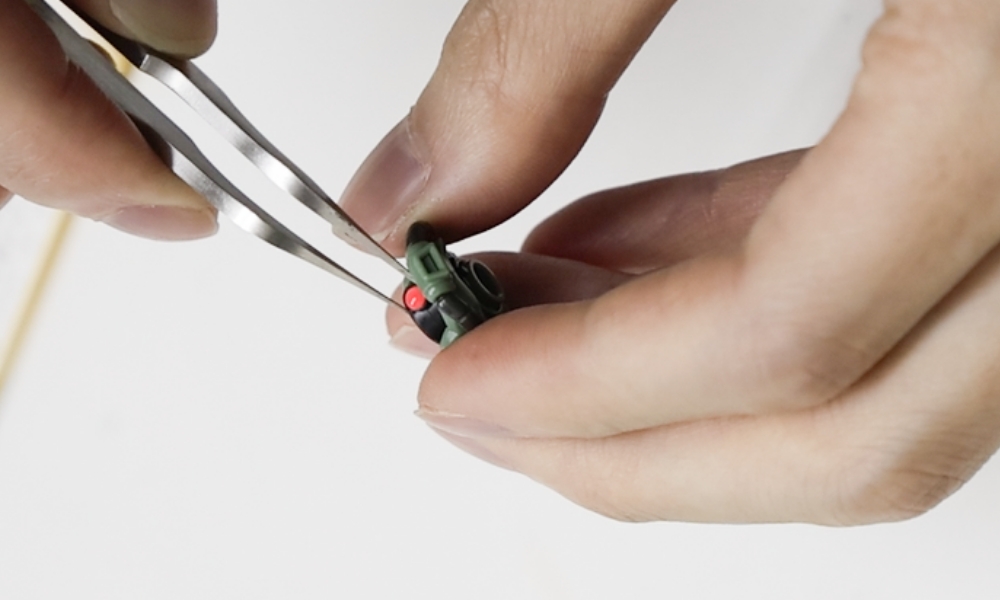 ルミドームを接着