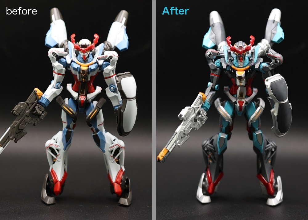 塗装前、塗装後