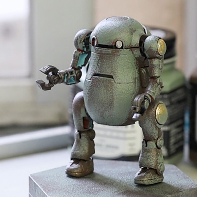 塗料をスポンジで乗せるだけ！プラモをサビサビにできる水性塗料「アイアンペイント（ターナー色彩）」