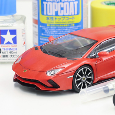 カーモデル初心者に超オススメ！「楽プラ スナップキット」に光沢トップコートとスミ入れで満足感がエグい！
