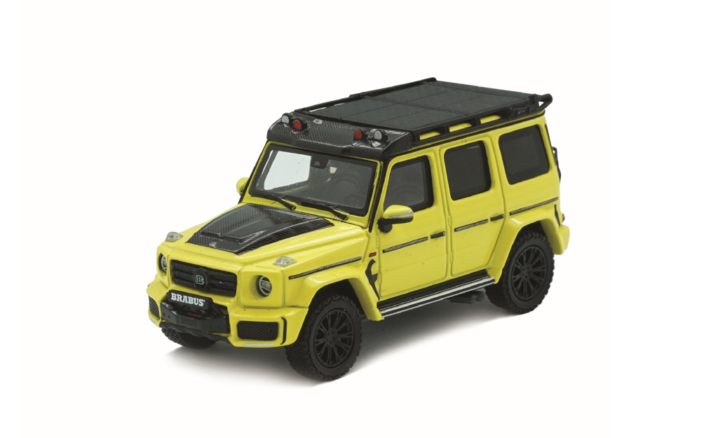 660533001 ALMOST REAL 1/64 Brabus G-Class with Adventure Package Mercedes-AMG G63-2020- Electric Beam Yellow