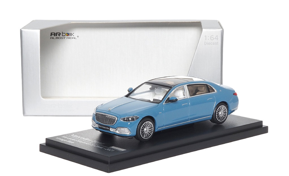 620135001 ALMOST REAL 1/64 Mercedes-Maybach S-Class - 2021 - Vintage Blue