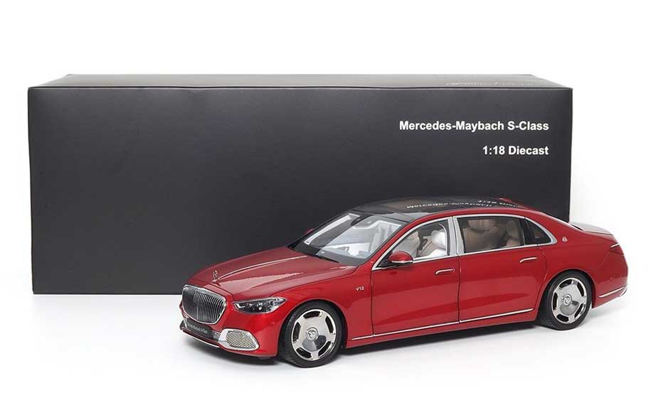 820119 ALMOST REAL 1/18 Mercedes Maybach S class 2021 Patagonia Red