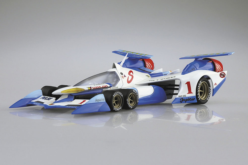 1/24 サイバーフォーミュラ No.8 νアスラーダ AKF-0/G(リフティングターンモード)