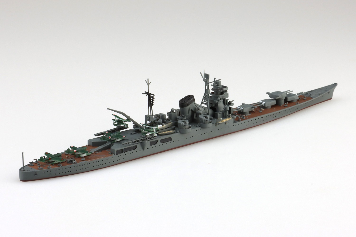 重巡洋艦　利根　水彩紙にペン画　額装品　自作品 日本海軍 重巡洋艦 利根【4905083066676】｜青島文化教材社（AOSHIMA）