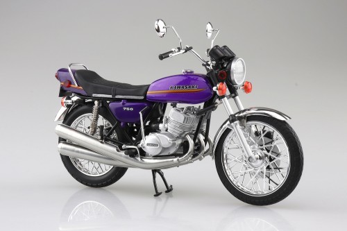108208 1/12 完成品バイク Kawasaki 750SS MACH IV (ヨーロッパ仕様) キャンディーパープル
