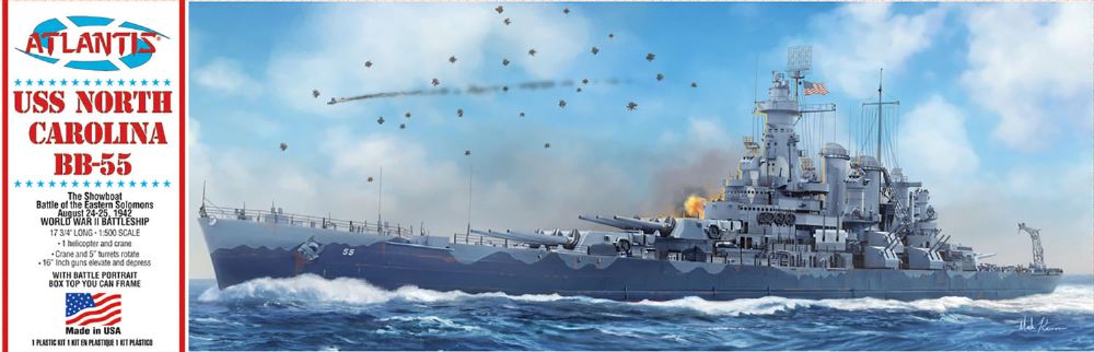 AMCR601 1/500 WW.II アメリカ海軍 戦艦 USSノースカロライナ BB-55