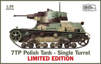 PB35074L IBG 1/35 ポ 7TP単砲塔型戦車・フルインテリア付+ポ戦車兵&金属砲身・限定