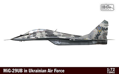 ウクライナ空軍・ミコヤンMiG-29UBファルクラム複座練習機