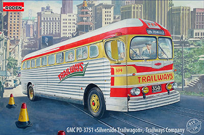 米・PD3701シルバーサイド長距離バス・トレイルウェイ社1950