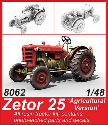 チェコ・ゼトル（Zetor）25型トラクター農業型