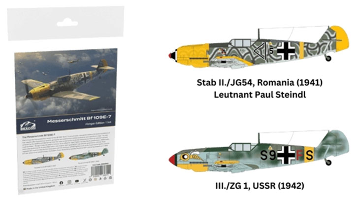 1/144 メッサーシュミット Bf109E-7 ハンガーエディション