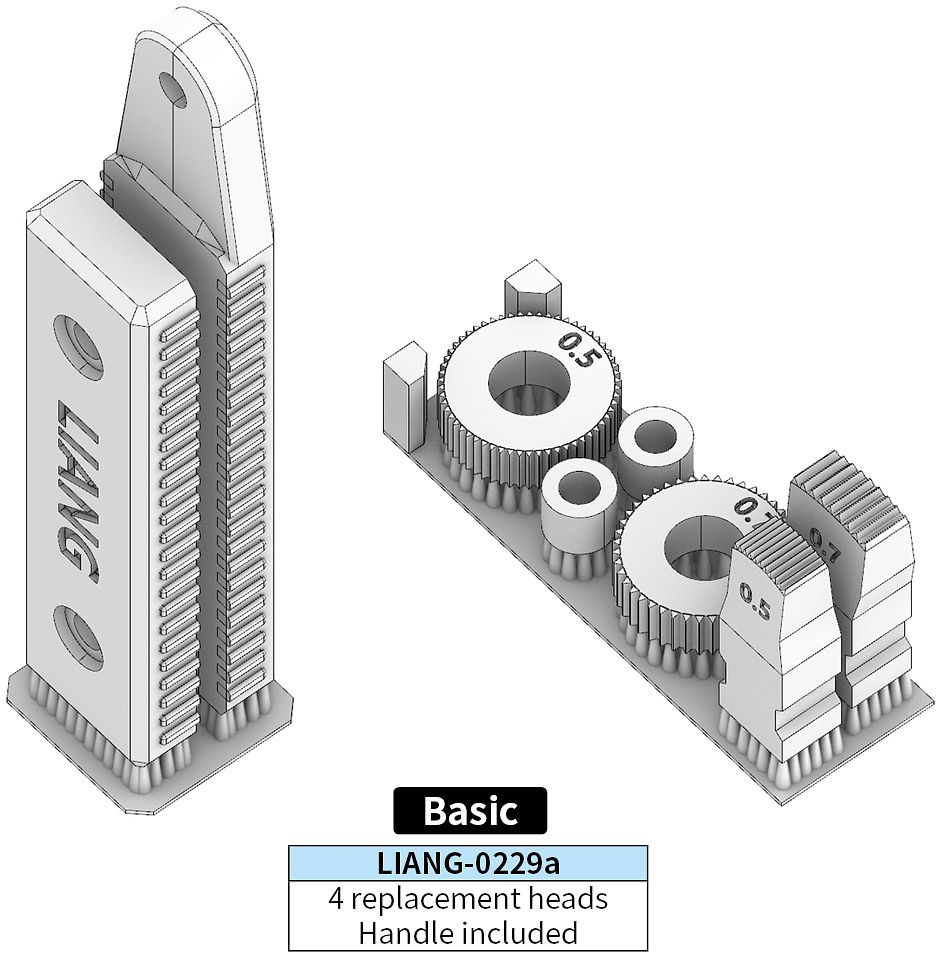 LIANG-0229a リアンモデル ツィンメリット・コーティング用ツール （ベーシック） 1/35・1/48・1/72