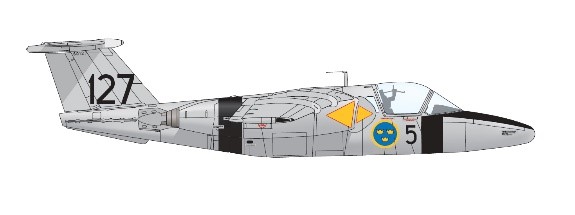 1/48 サーブ SK60A/B ジェット練習機/地上攻撃機