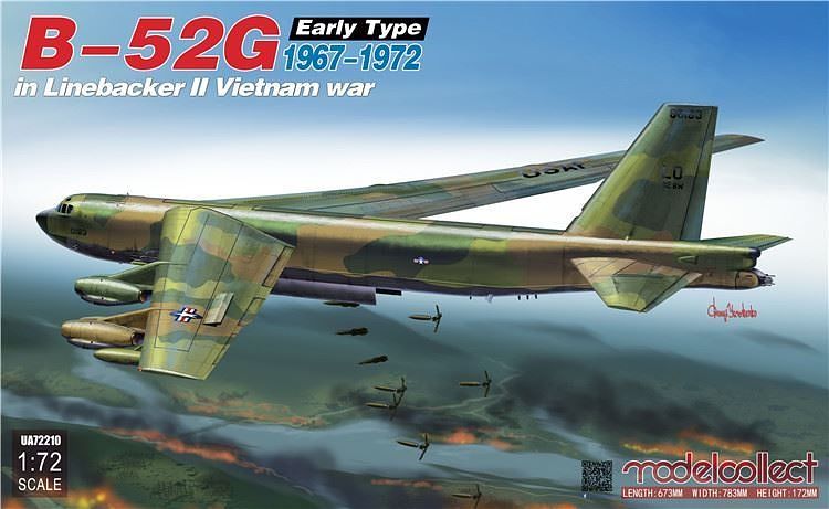 MODUA72210 モデルコレクト 1/72 B-52G ストラトフォートレス 前期型(1967~1972年)ベトナム戦争「ラインバッカーII作戦」