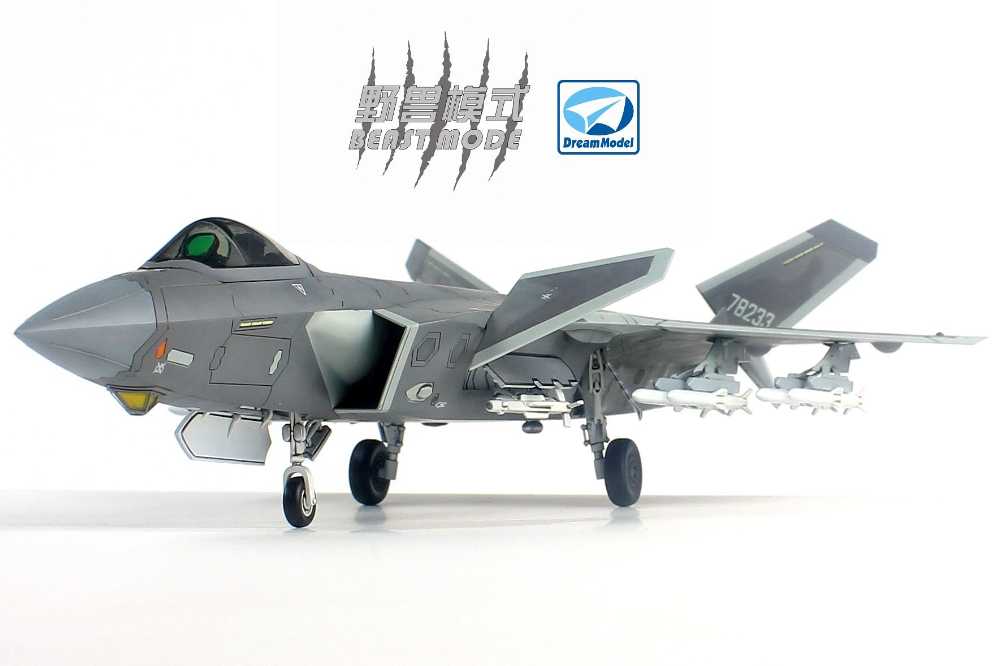 DMO720010BM ドリームモデル 1/72 J-20 「威龍」 中国空軍 ステルス