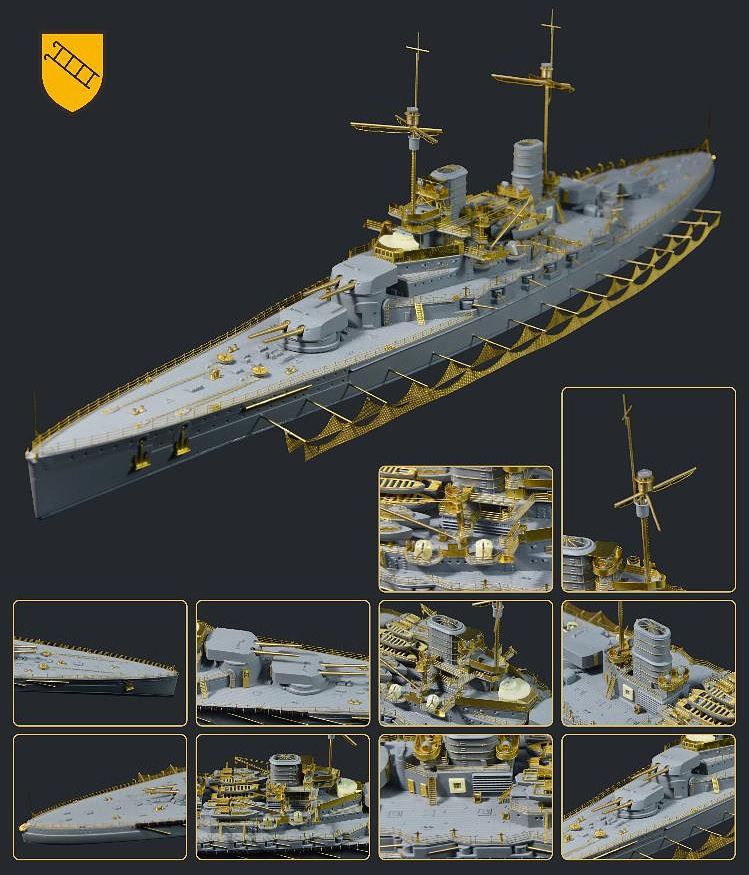 FLYFH1301D フライホークモデル 1/700 ドイツ海軍 巡洋戦艦