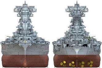 PON70002R1 ポントスモデル 1/700 日本海軍 戦艦 大和 1945年 天一号作戦仕様 フルハル