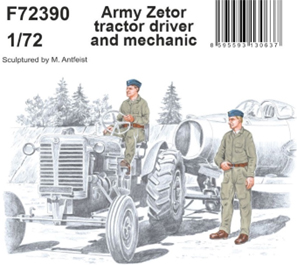 1/72 チェコスロバキア軍ゼトル25 トラクター ドライバー & 整備士