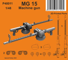 1/48 MG 15 航空機関銃 (2丁入)