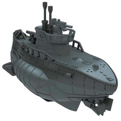 デフォルメ【ミリタリー】U-05型サブマリン（グレー）
