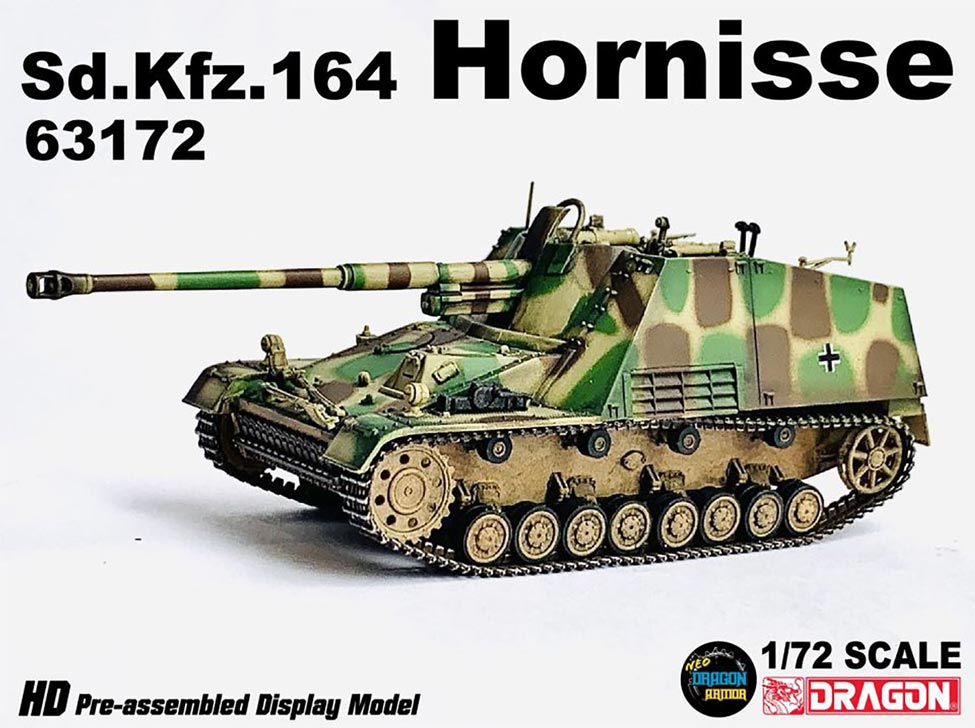 1/72 WW.II ドイツ軍 Sd.Kfz.164ナースホルン 3色迷彩 132号車 完成品