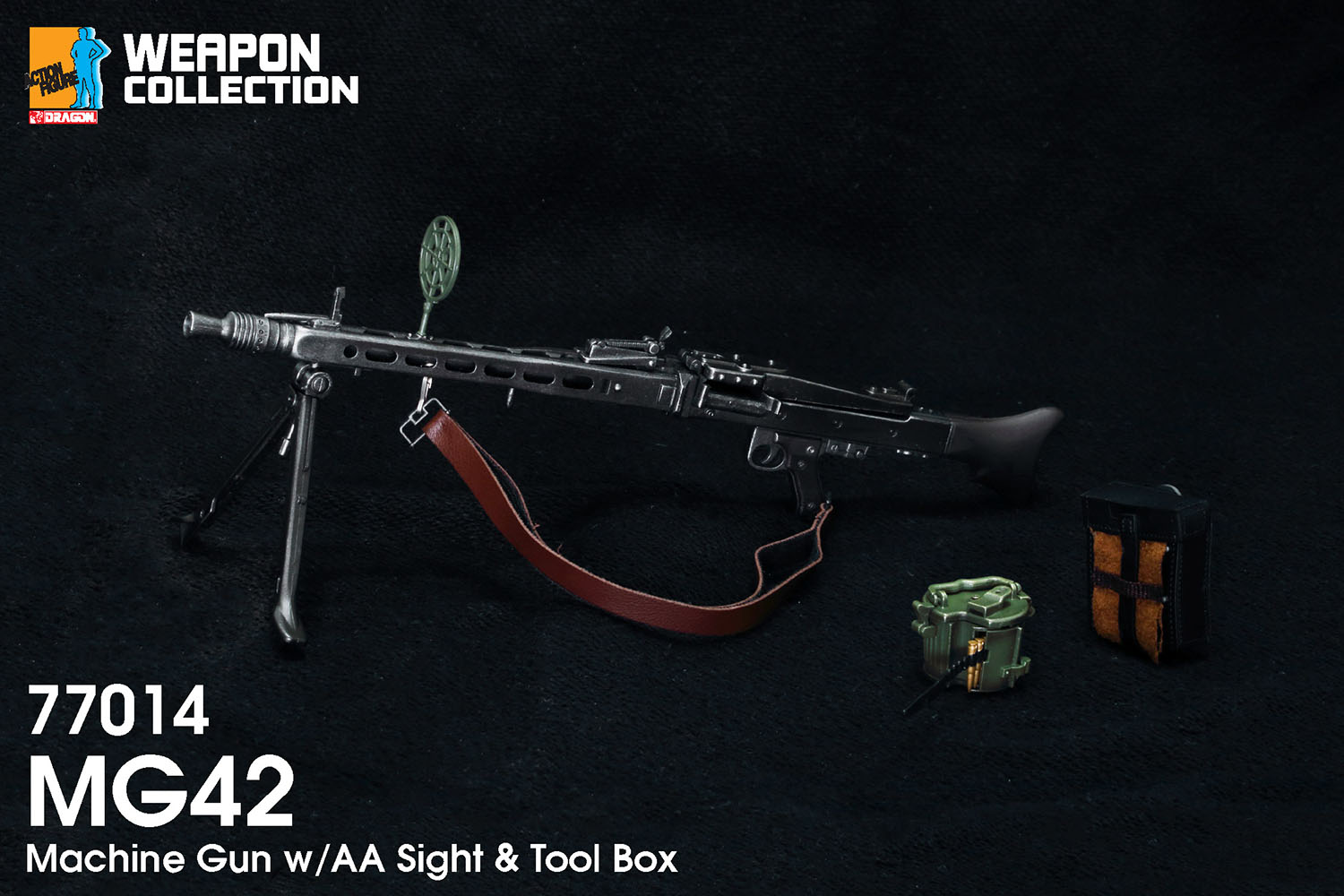 1/6 WW.II ドイツ軍 MG42 機関銃 対空照準&ツールボックス付属 完成品 