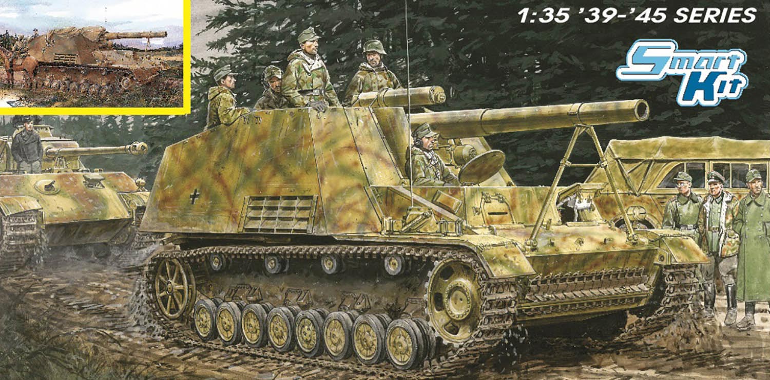 1/35 WW.II ドイツ軍 Sd.Kfz.165 フンメル初期生産型/後期生産型 2in1 アルミ砲身＆マジックトラック付属