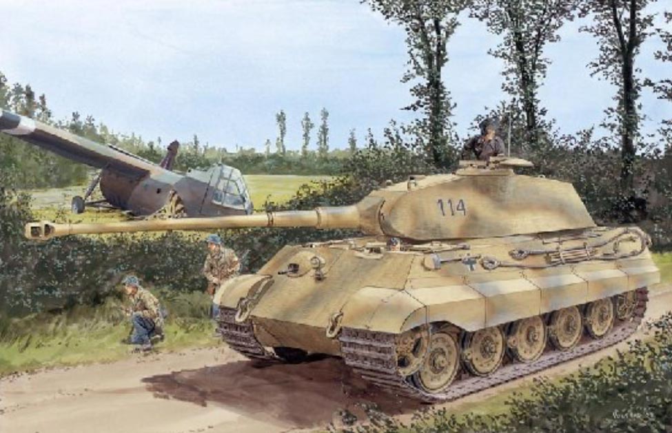 1/72 WW.II ドイツ軍 Sd.Kfz.182 キングタイガー ポルシェ砲塔