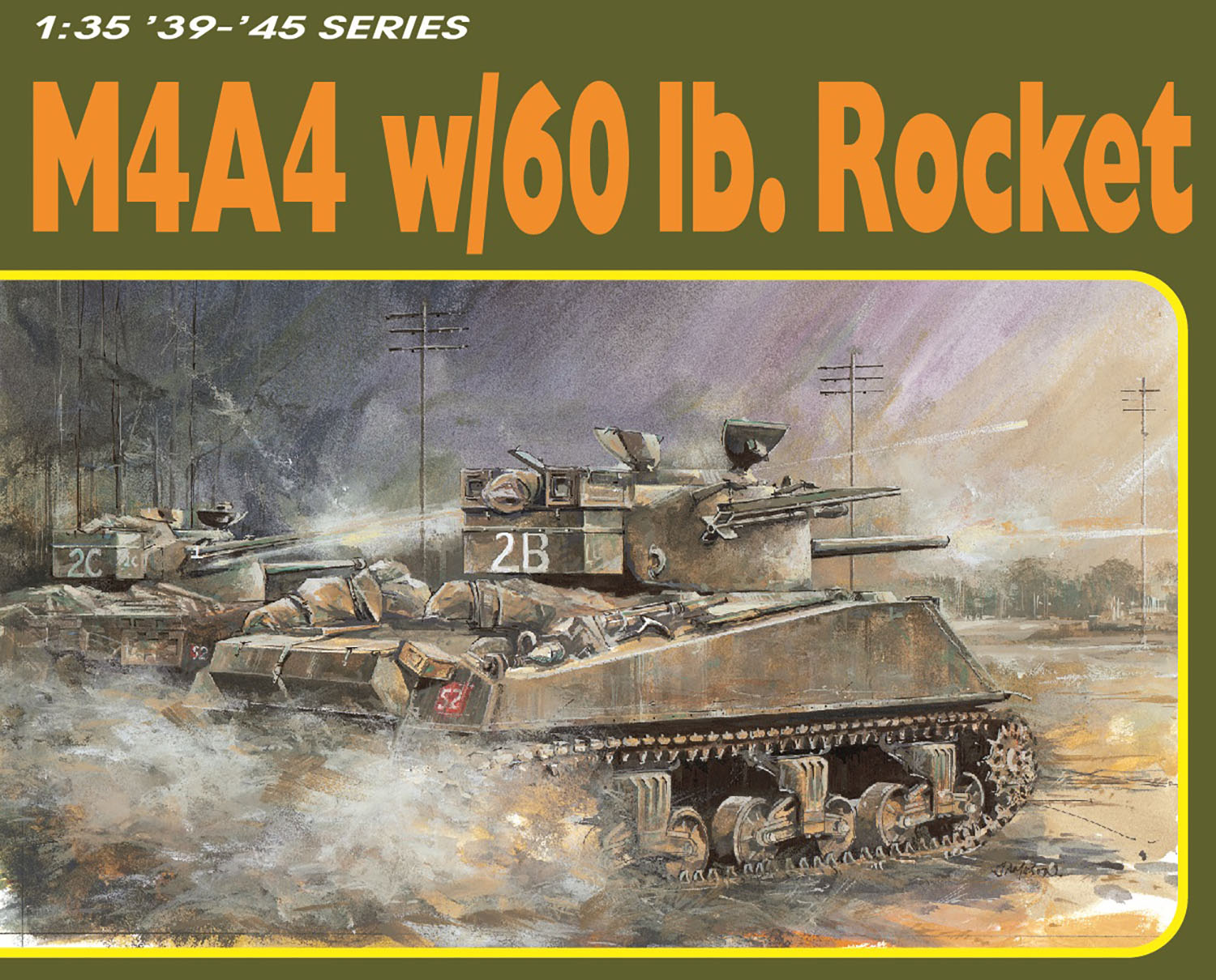 1/35 WW.II イギリス軍 M4A4 シャーマン 60ポンドロケット弾搭載型 アルミ砲身/フィギュア/3Dプリント付属 豪華セット