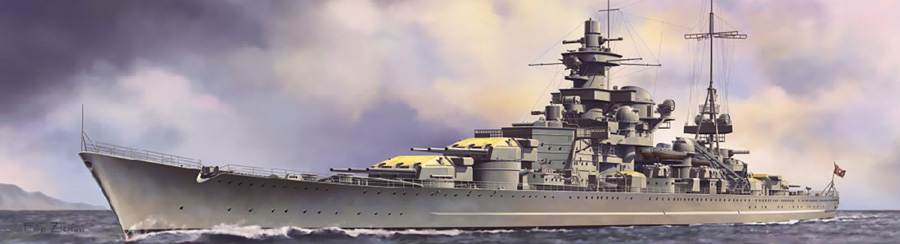 1/350 WW.II ドイツ海軍 巡洋戦艦 シャルンホルスト 1940/1941