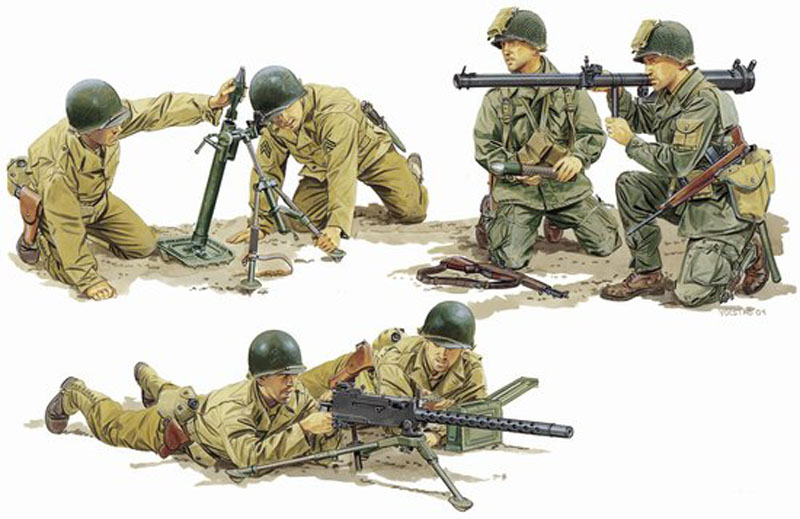 1/35 WW.II アメリカ陸軍 サポートウェポン(支援火器)チーム