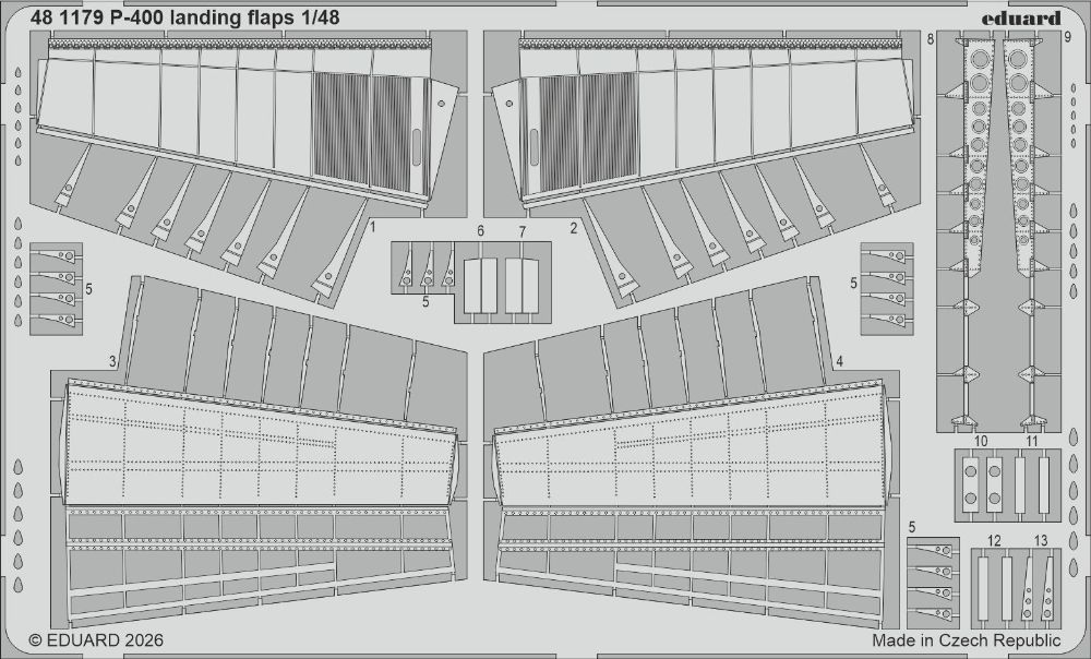 1/48 P-400 ランディングフラップ (アルマホビー用)