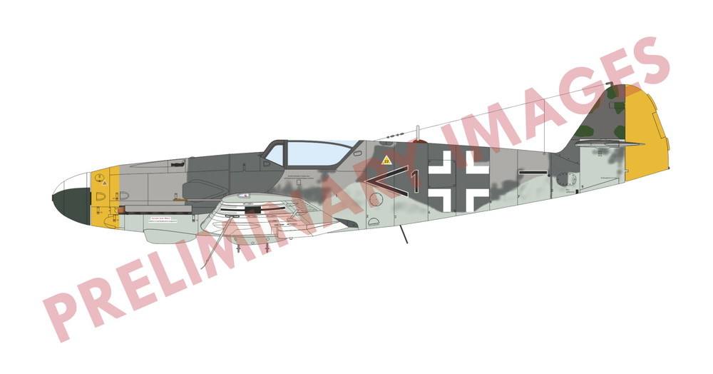 1/72 Bf109K プロフィパック ※エッチングパーツ、塗装マスクシールと6種マーキングが付属