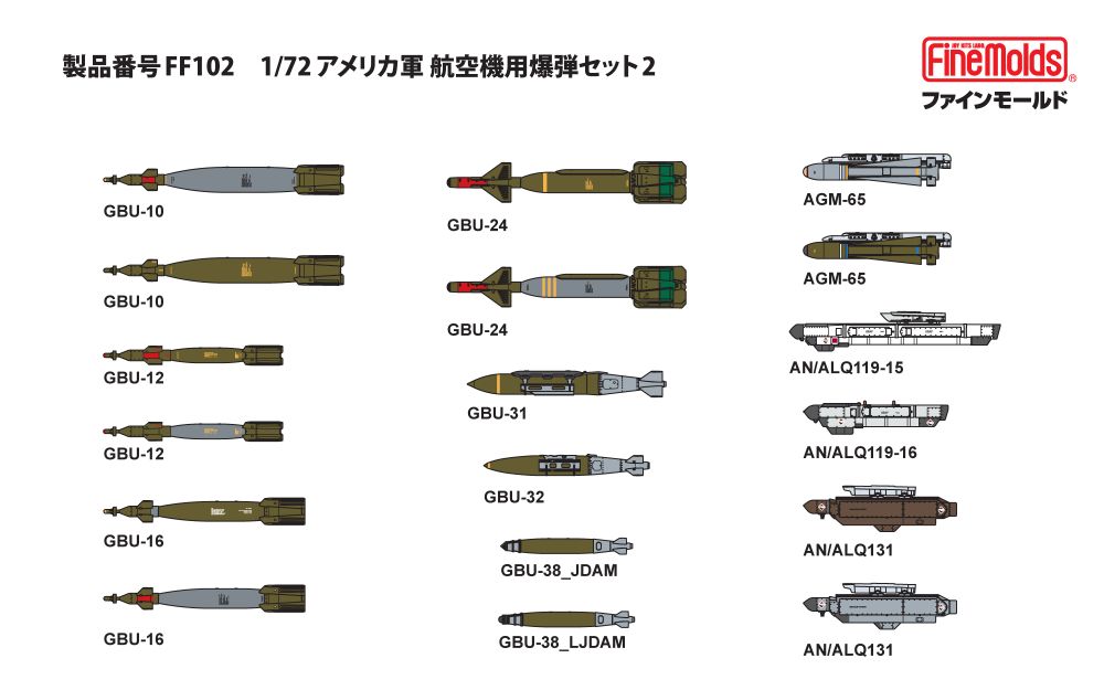 アメリカ軍 航空機用爆弾セット2