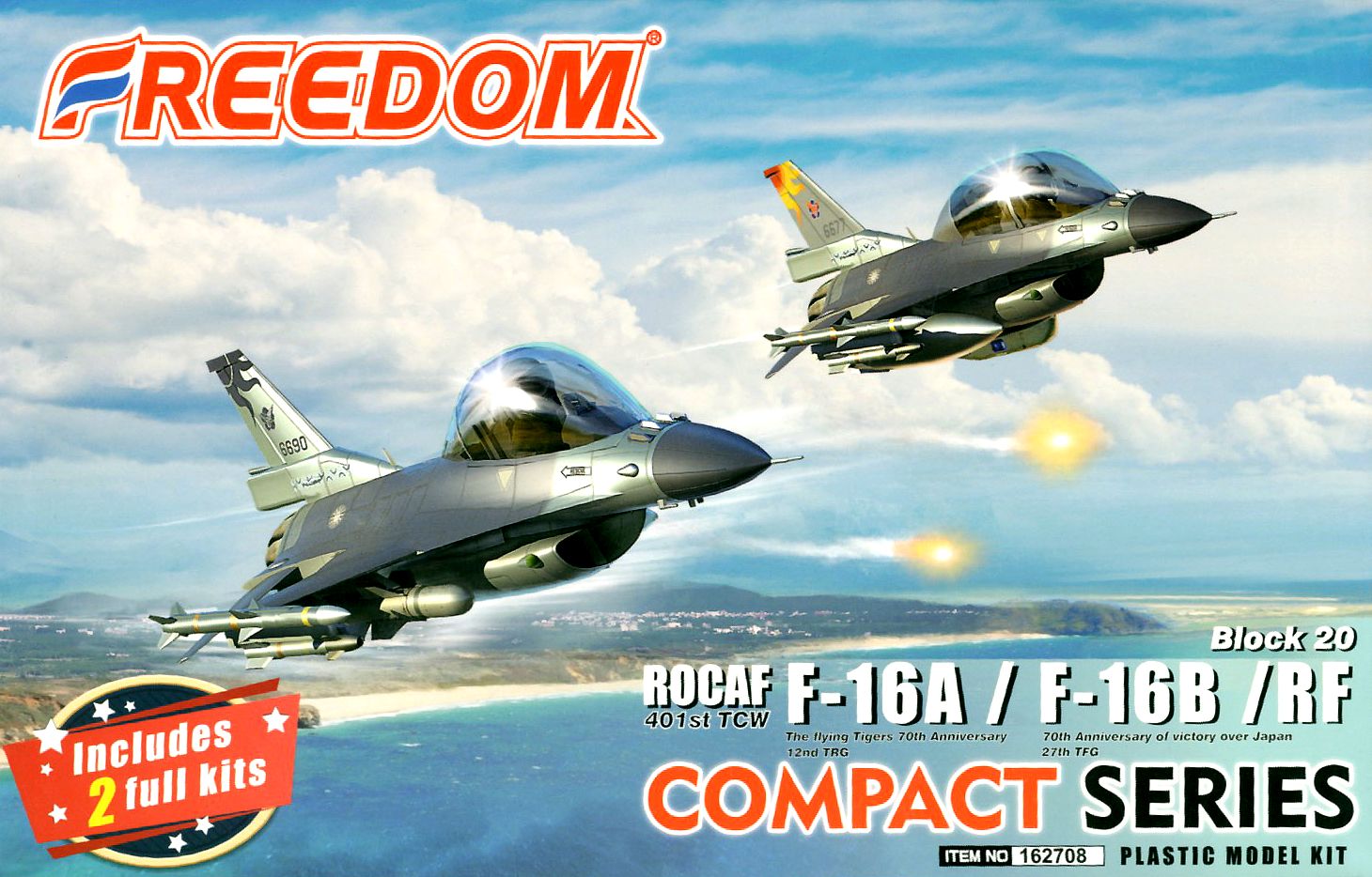 FRE162708 フリーダムモデル コンパクトシリーズ:ROCAF F-16A/F-16B&RF Block20