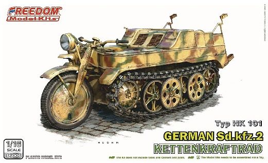 FRE16001 フリーダムモデル 1/16 WW.II ドイツ軍 Sd.kfz.2 ケッテンクラフトラート