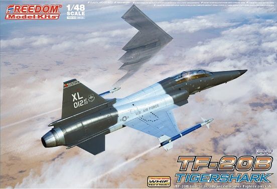 FRE18020 フリーダムモデルキット 1/48 TF-20B タイガーシャーク 高等 練習機 米空軍 `What If` (もしも) バージョン