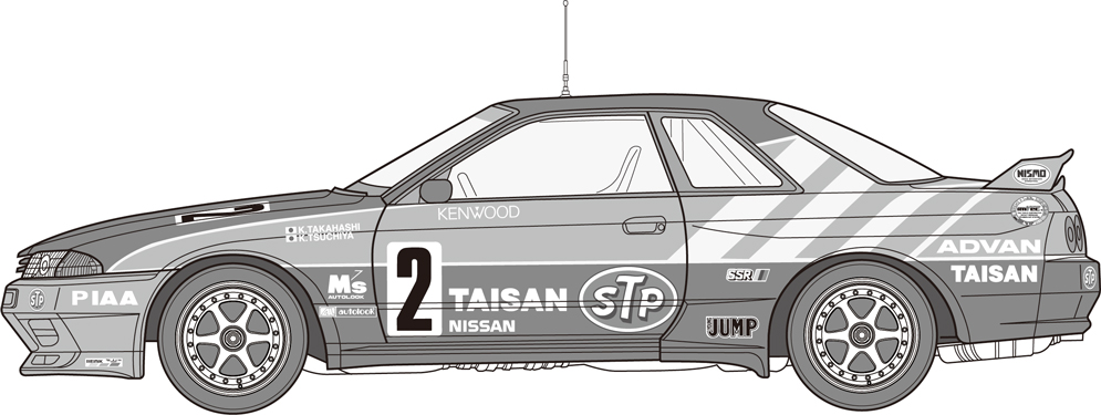 1/24 インチアップシリーズ No.298 タイサン STP GT-R  (スカイライン GT-R [BNR32 Gr.A仕様] )1992