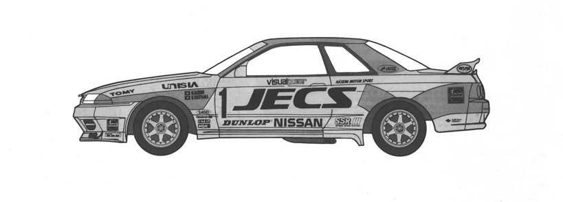 1/24 インチアップシリーズ No.299 JECS スカイライン (スカイライン GT-R [BNR32 Gr.A仕様] )1992