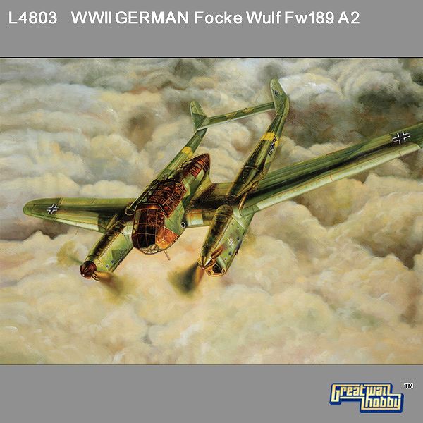 L4803 グレートウォールホビー 1/48 WWII ドイツ空軍 フォッケイルフ Fw189A-2