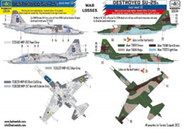 1/32 Su-25 フロッグフット「ウクライナ & ロシア 被撃墜機」 デカール