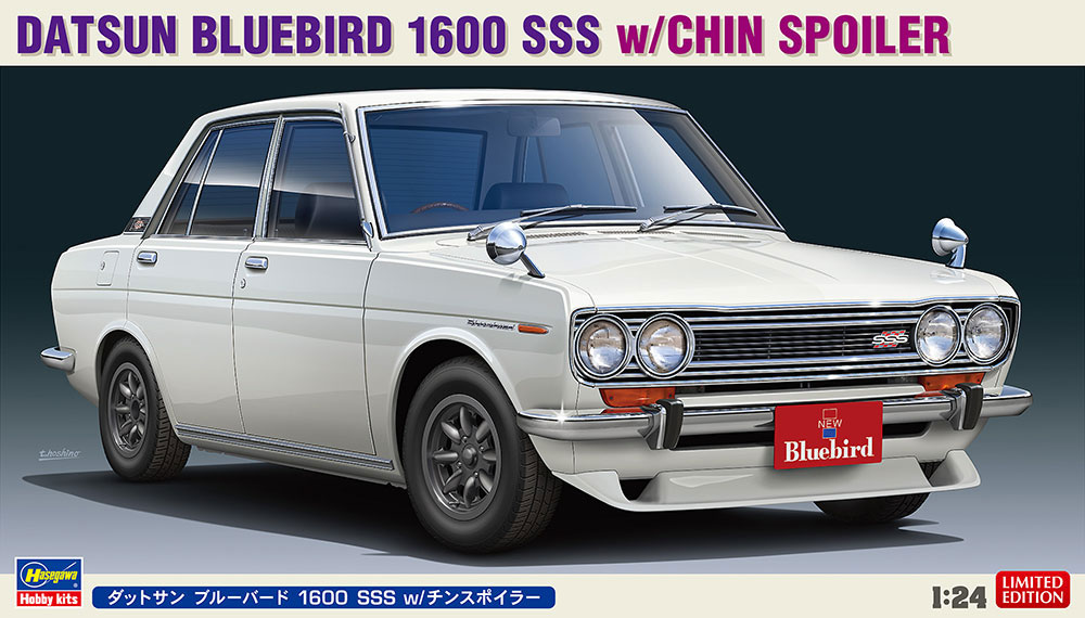 【正規品質保証】 1/24 w/チンスポイラー SSS 1600 ブルーバード ダットサン ミニカー