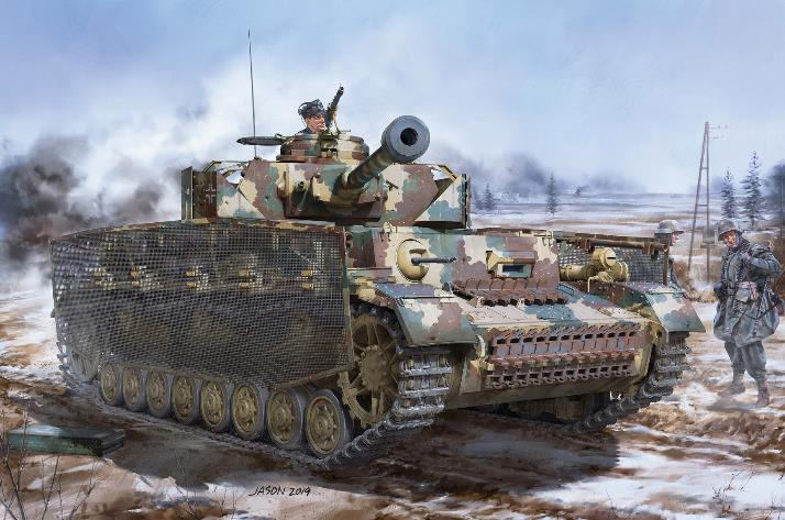 BT008 ボーダーモデル 1/35 ドイツⅣ号戦車J型 最後期型 w/連結組立可動式履帯