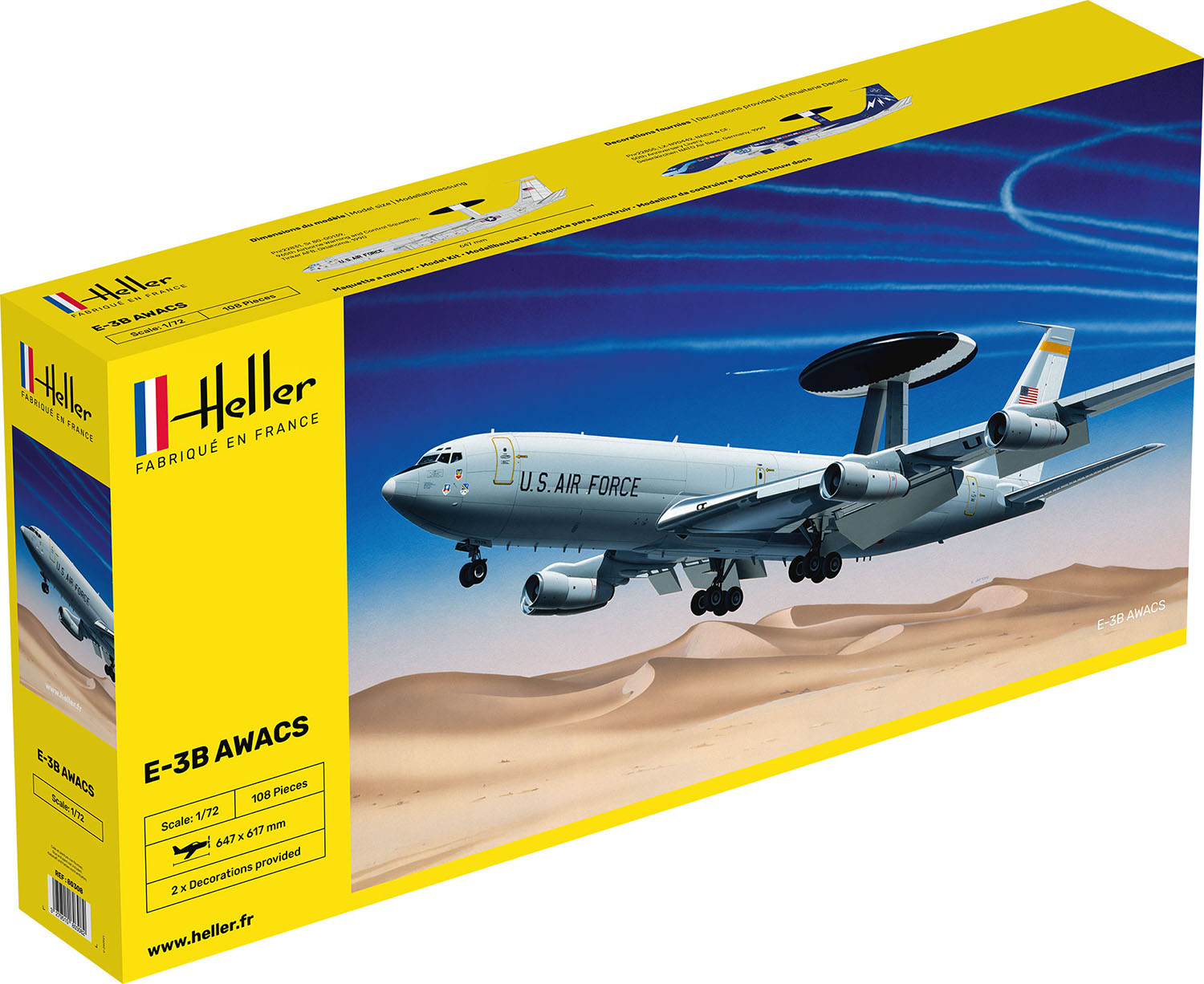 1/72 アメリカ軍 早期警戒管制機 E-3B AWACS セントリー【HE80308