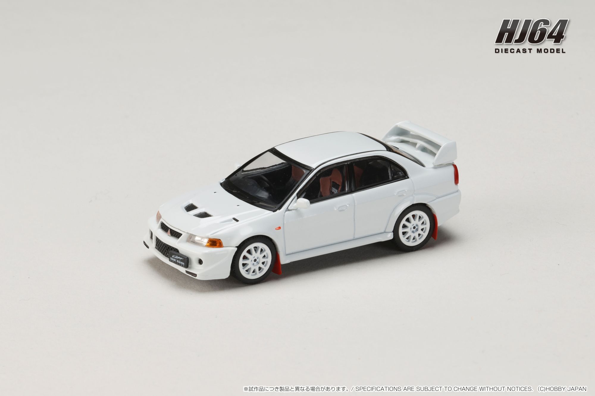 1/64 三菱 ランサー GSR エボリューション 6 (T.M.E) (CP9A) 2000 マッドフラップ付き スコーティアホワイト