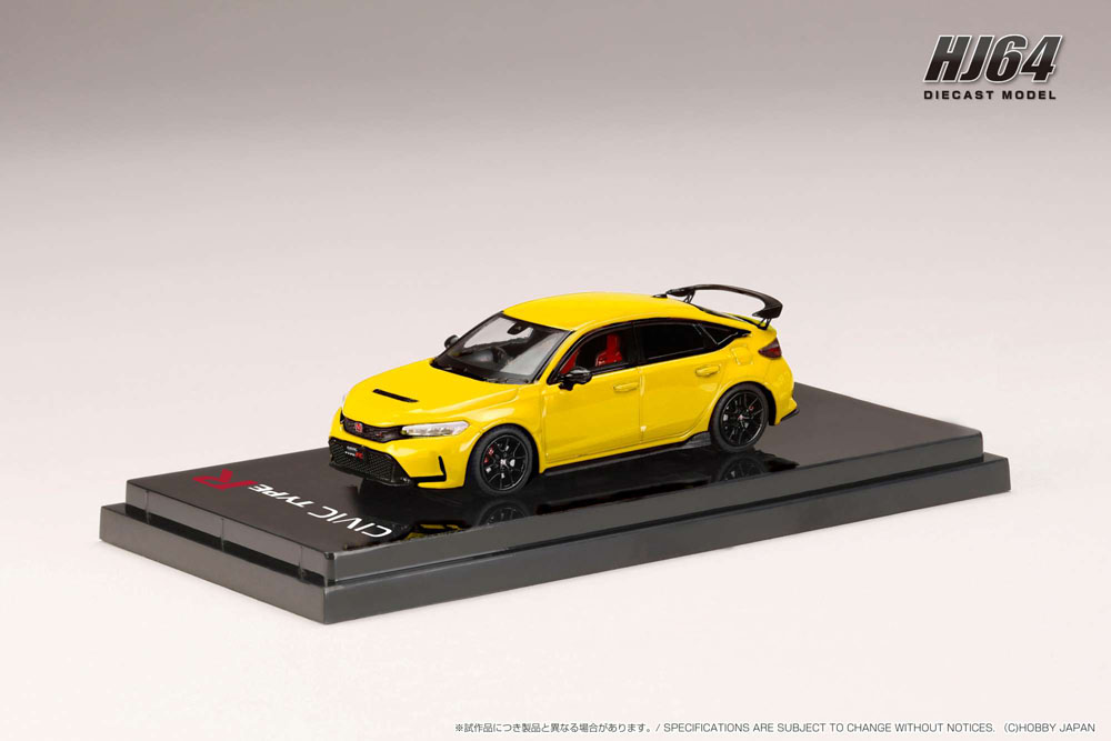 1/64 ホンダ CIVIC Type R (FL5)イエロー(カスタムカラー）