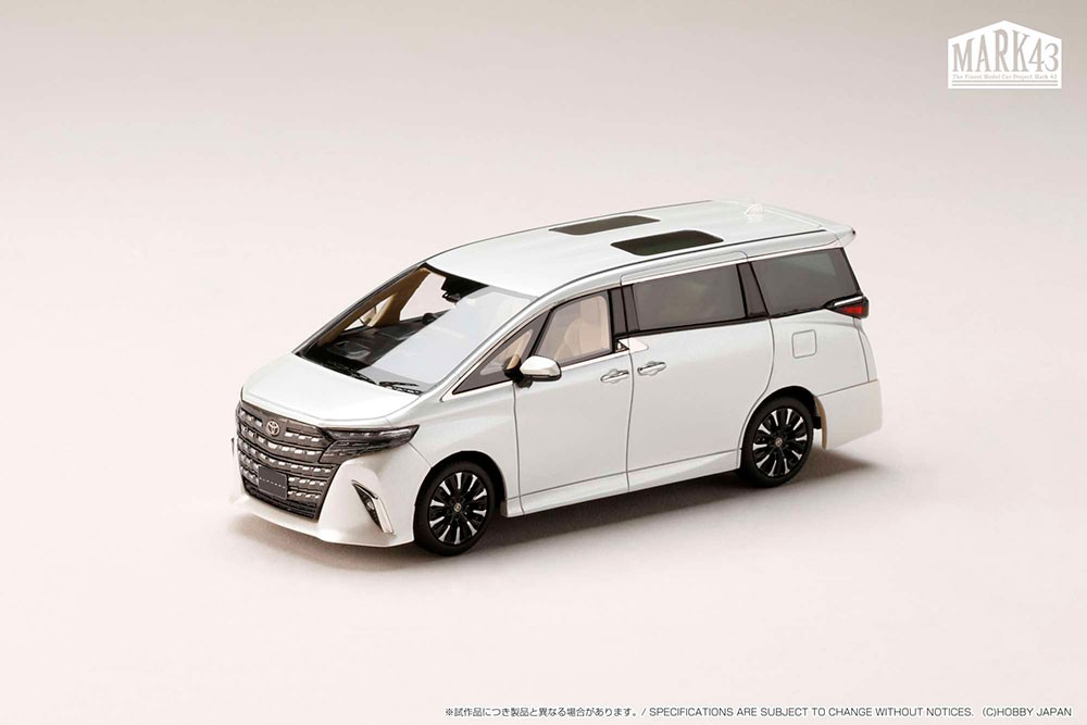 1/43 MARK43 トヨタ ALPHARD EXECUTIVE LOUNGE プラチナホワイトパールマイカ