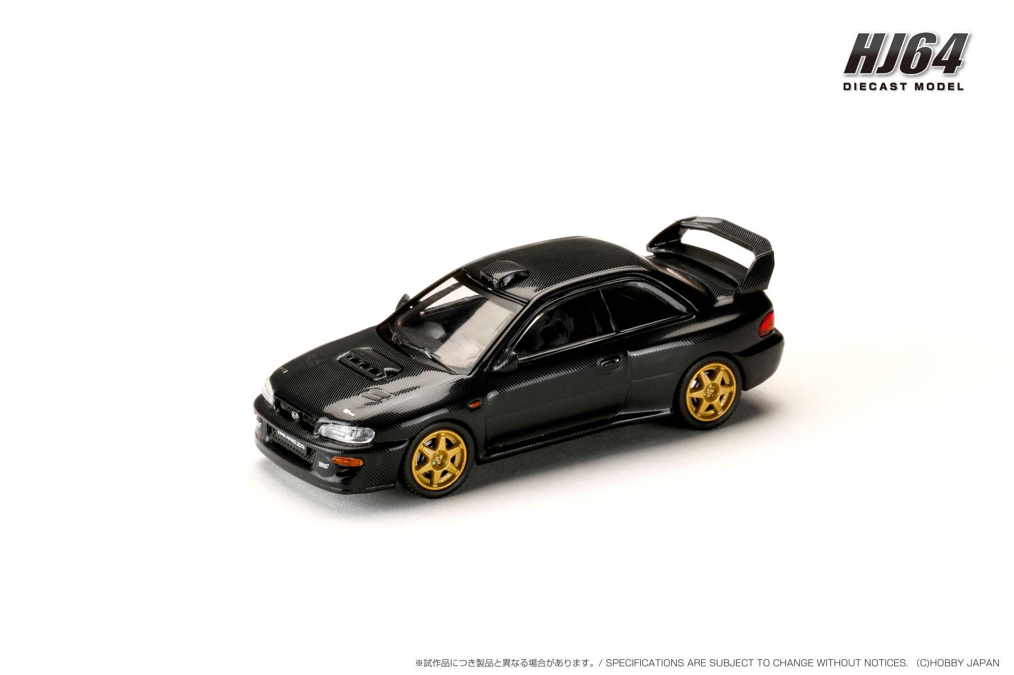 1/64 スバル インプレッサ 22B STi Version (GC8) Rally Base Car CARBON BLACK